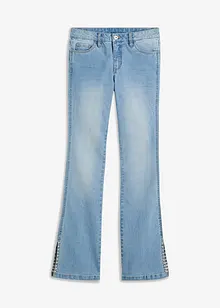 Flared jeans met mid waist en stretch, bonprix