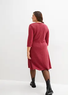 Punto di roma jurk met jacquard patroon, bonprix