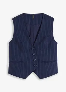Gilet met krijtstrepen, bonprix