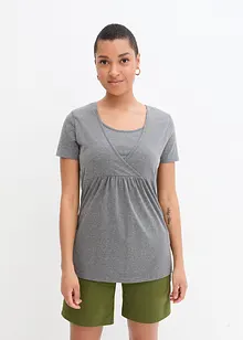 2-in-1 zwangerschapsshirt / voedingsshirt (set van 2), bonprix