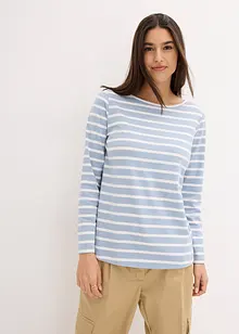 Longsleeve met boothals (set van 2), bonprix