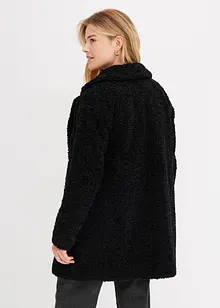 Korte oversized coat in wollen look, bonprix