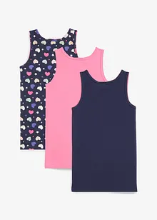 Meisjes hemd van zacht katoen(set van 3), bonprix