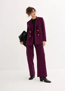 Corduroy blazer met dubbele knopen en biologisch katoen, bonprix