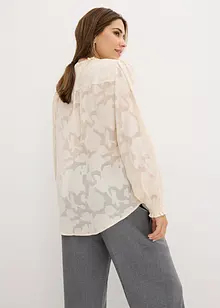 Blouse met strikkoordjes, bonprix