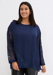 Tuniek met kant en glittersteentjes, bonprix