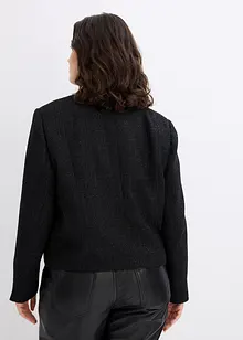 Bouclé blazer met glanzend garen, bonprix