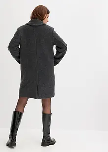 Korte coat wollen look met dubbele knopen, bonprix