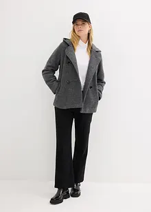 Peacoat van zacht bouclé, bonprix