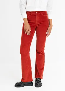 Flared broek van corduroy, bonprix