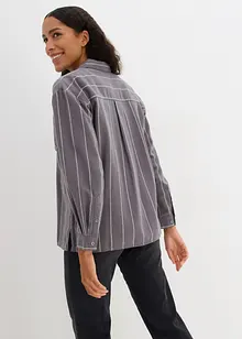 Flanellen overhemdblouse, oversized, bonprix