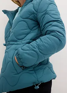 Gewatteerde jas met capuchon, bonprix