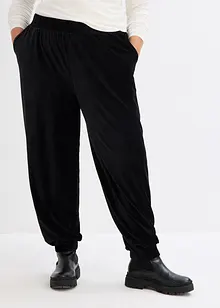 Cropped broek van jersey-corduroy met comfortband, bonprix