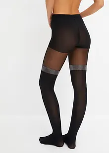 Overknee panty 70 den met glinsterende boord, bonprix