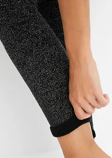 Thermo legging van glittergaren, bonprix