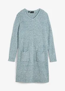 Fluffy gebreide jurk van fleece, bonprix