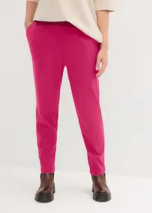 Tapered fit broek met comfortband, cropped, bonprix