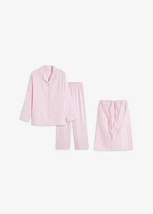 Geweven pyjama van flanel met cadeauzakje (3-dlg. set), bonprix