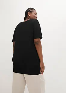 Shirt met boothals, halflange mouw, bonprix