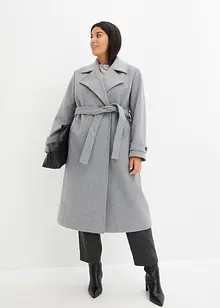 Lange jas in wollen look, bonprix