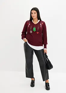 Fijn gebreide trui, bonprix