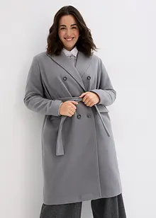 Korte coat in wollen look met dubbele knopen, bonprix