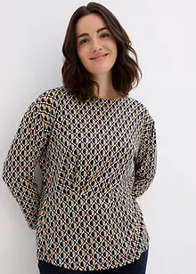 Shirt met drapering, bonprix