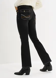 Thermojeans met mid waist, bootcut, bonprix