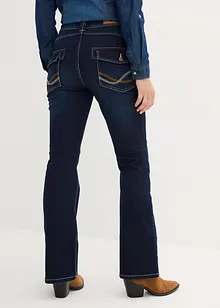 Thermojeans met mid waist, bootcut, bonprix