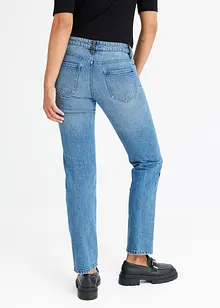 Straight jeans met low waist en colourblocking, bonprix