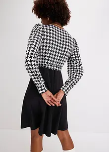 Mini jurk met rok van stevig scuba, bonprix