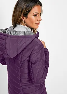 Lange, gewatteerde reversible jas, bonprix