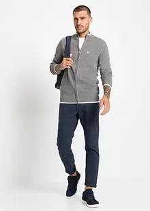 Fijn gebreid vest met opstaande kraag en gerecycled materiaal, bonprix