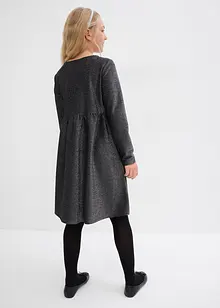 Meisjes jersey jurk met glitter, bonprix