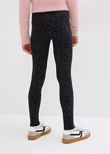 Meisjes legging met glitter, bonprix