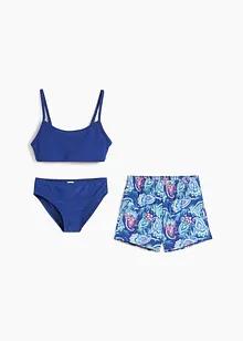 Meisjes bikini en zwemshort (3-dlg. set), bonprix