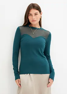 Longsleeve met mesh, bonprix