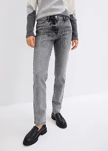 Slim fit jeans met stras, bonprix