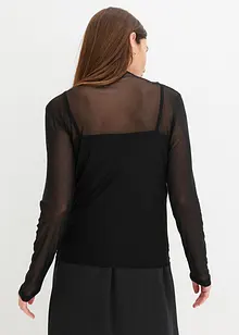 Longsleeve met mesh, bonprix