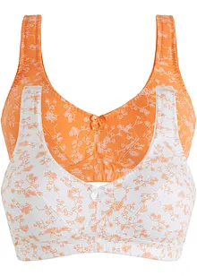 Bh zonder beugels (set van 2) met biologisch katoen, bonprix