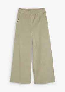 Wijde corduroy broek met high-waist comfortband, bonprix