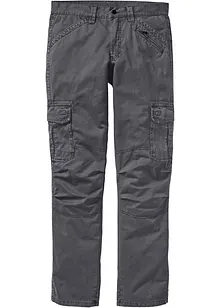 Relexed fit cargo broek van puur katoen, straight, bonprix