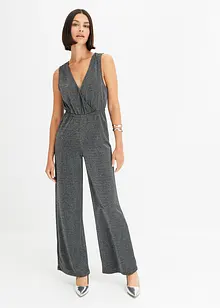 Jersey jumpsuit met glitter, bonprix