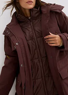 Lange winterjas in layerlook, bonprix