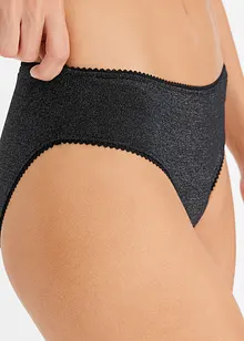 Slip met glitter (set van 4), bonprix