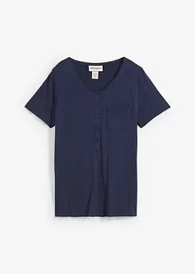 T-shirt met knoopsluiting, bonprix