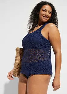 Tankini (2-dlg. set) van kant, bonprix