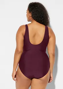 Corrigerend badpak met sierplooitjes, licht corrigerend, bonprix