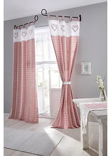 Gordijn van biologisch katoen met embrasse (1 stuk), bonprix