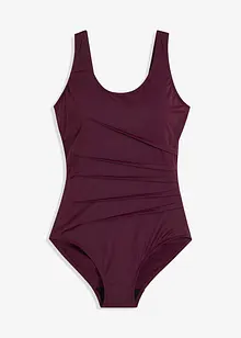 Corrigerend badpak met sierplooitjes, licht corrigerend, bonprix